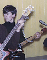 Yours truly with electric guitar